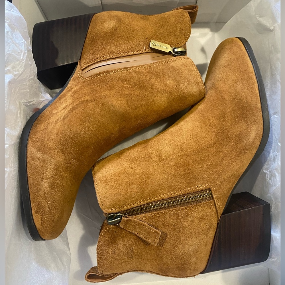 Blondo camel suede sasha boots